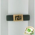 Кольцо из каучука с золотом
