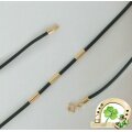 Браслет из каучука с золотом
