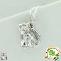 Серебряная подвеска "Обезьяна" 1.6 см (1) Золотой Меркурий 9503Р 9503Р фото