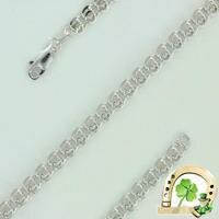 Серебряная цепь "Лав" 4 мм Красцветмет НЦ 22-087-3 0.70 НЦ 22-087-3 0.70 фото
