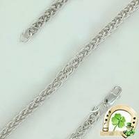 Серебряная цепь "Колос" 4 мм Красцветмет НЦ 22-234-3 0.80 НЦ 22-234-3 0.80 фото