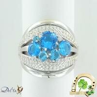Серебряное кольцо с фианитами Дельта С310888 С310888 фото