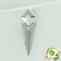 Серебряная подвеска с фианитами 3.4 см Дельта С030895 С030895 фото