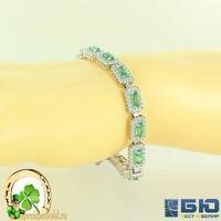Серебряный браслет с кварцем и фианитами 6 мм Бест Ювелир 053-0403 053-0403 фото
